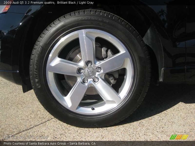Brilliant Black / Light Gray 2009 Audi Q5 3.2 Premium quattro