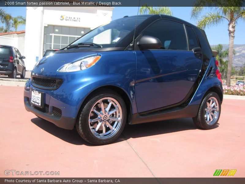 Blue Metallic / Design Black 2008 Smart fortwo passion cabriolet