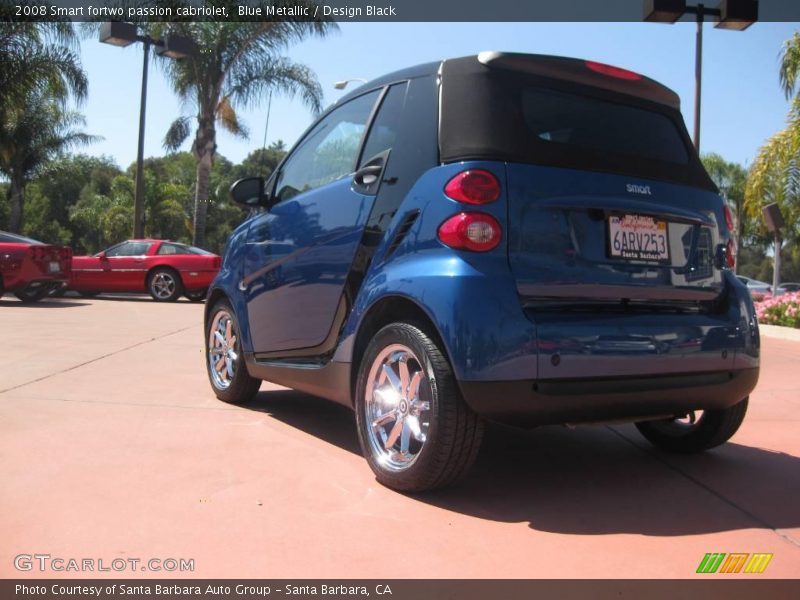 Blue Metallic / Design Black 2008 Smart fortwo passion cabriolet