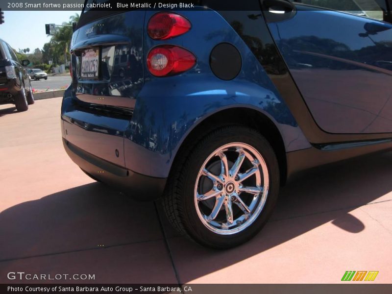Blue Metallic / Design Black 2008 Smart fortwo passion cabriolet