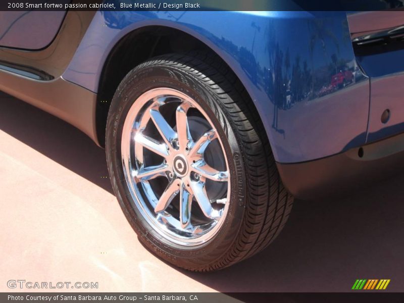 Blue Metallic / Design Black 2008 Smart fortwo passion cabriolet