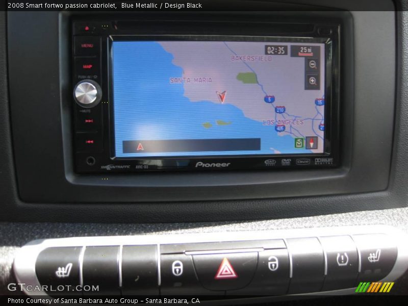 Blue Metallic / Design Black 2008 Smart fortwo passion cabriolet