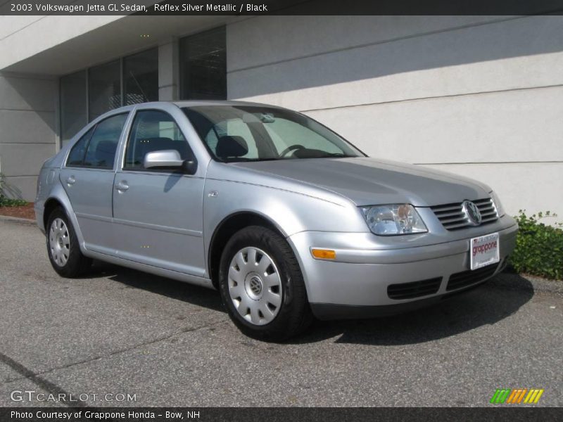 Reflex Silver Metallic / Black 2003 Volkswagen Jetta GL Sedan