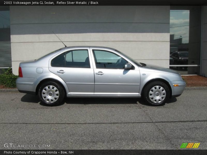 Reflex Silver Metallic / Black 2003 Volkswagen Jetta GL Sedan