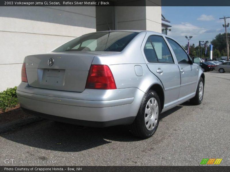 Reflex Silver Metallic / Black 2003 Volkswagen Jetta GL Sedan