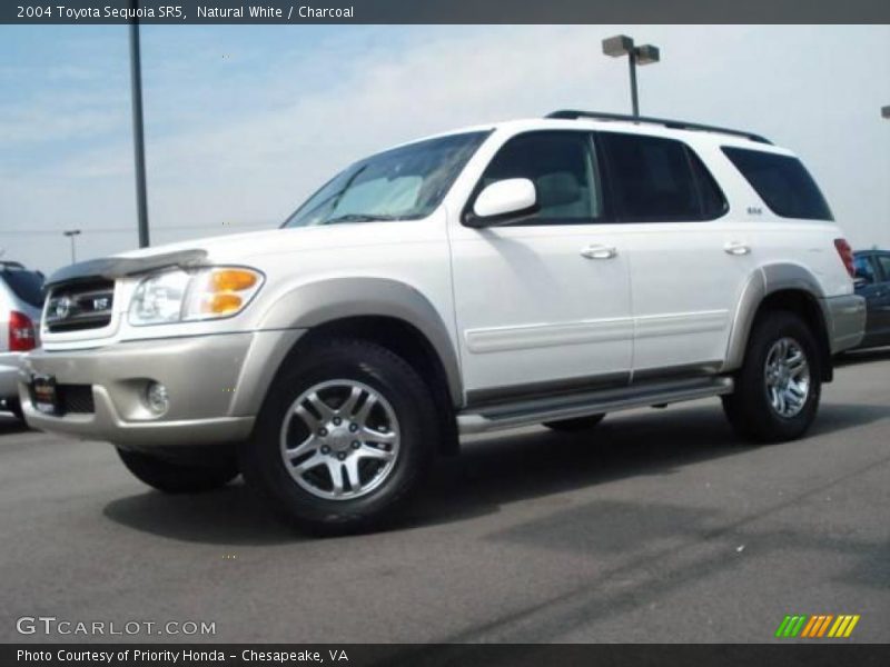 Natural White / Charcoal 2004 Toyota Sequoia SR5