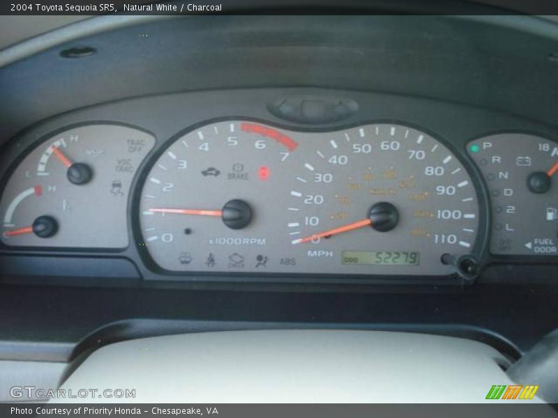 Natural White / Charcoal 2004 Toyota Sequoia SR5