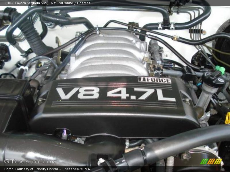 Natural White / Charcoal 2004 Toyota Sequoia SR5