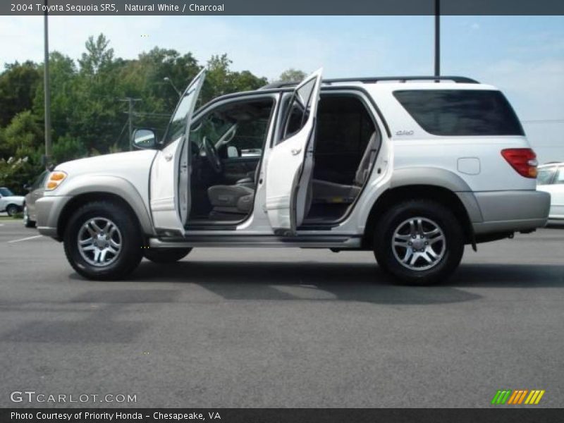 Natural White / Charcoal 2004 Toyota Sequoia SR5