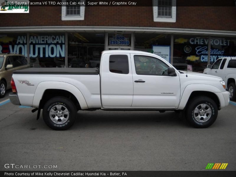 Super White / Graphite Gray 2005 Toyota Tacoma V6 TRD Access Cab 4x4