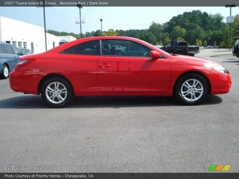 Absolutely Red / Dark Stone 2007 Toyota Solara SE Coupe