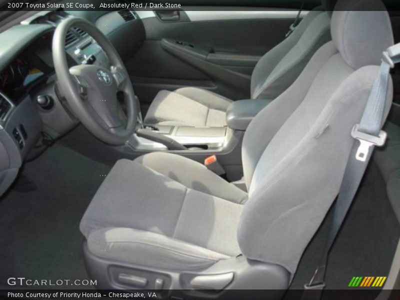 Absolutely Red / Dark Stone 2007 Toyota Solara SE Coupe