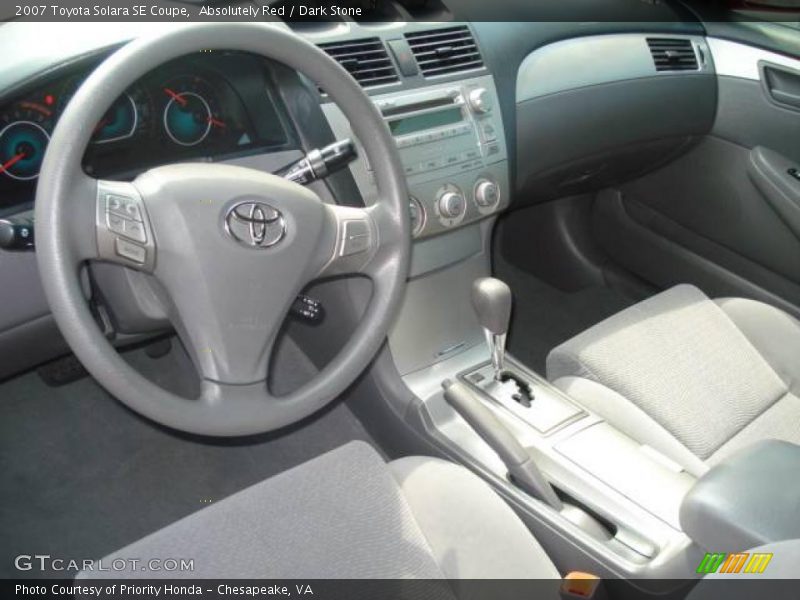 Absolutely Red / Dark Stone 2007 Toyota Solara SE Coupe