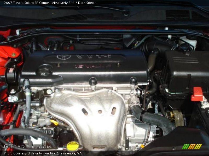Absolutely Red / Dark Stone 2007 Toyota Solara SE Coupe