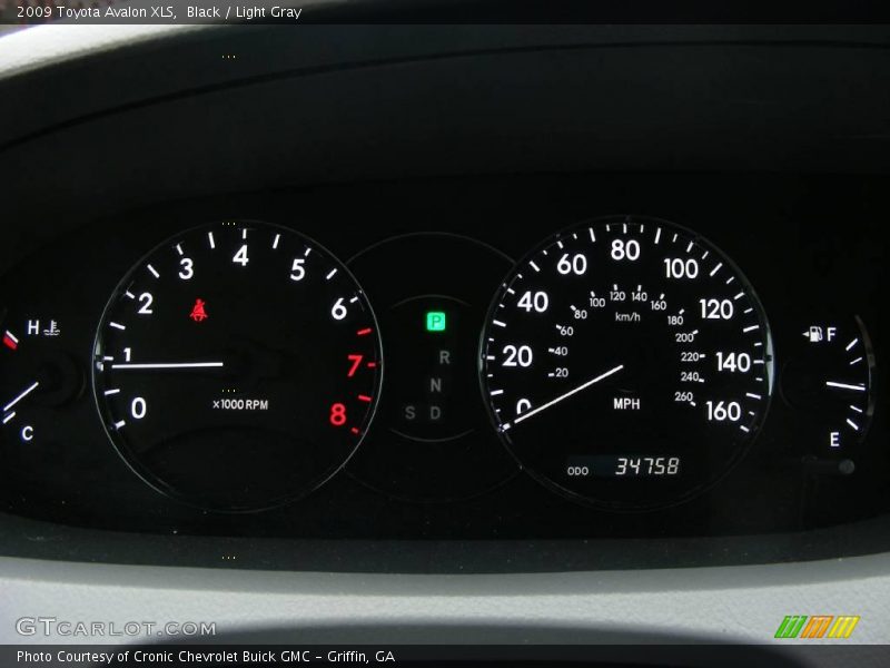 Black / Light Gray 2009 Toyota Avalon XLS