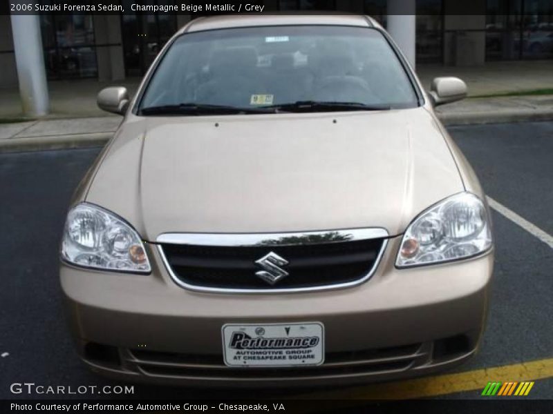 Champagne Beige Metallic / Grey 2006 Suzuki Forenza Sedan