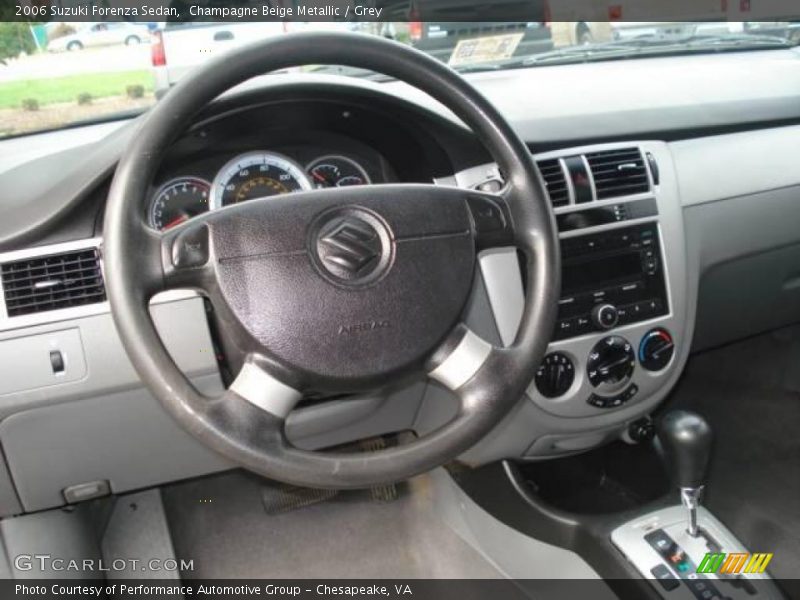 Champagne Beige Metallic / Grey 2006 Suzuki Forenza Sedan