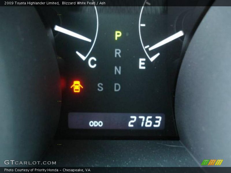 Blizzard White Pearl / Ash 2009 Toyota Highlander Limited