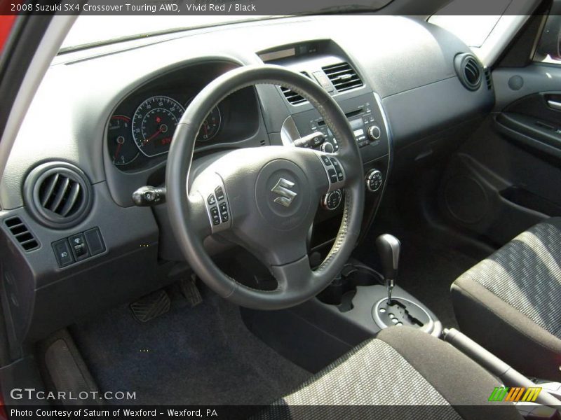Vivid Red / Black 2008 Suzuki SX4 Crossover Touring AWD
