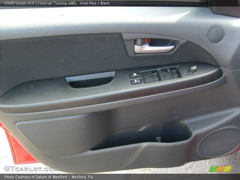 Vivid Red / Black 2008 Suzuki SX4 Crossover Touring AWD