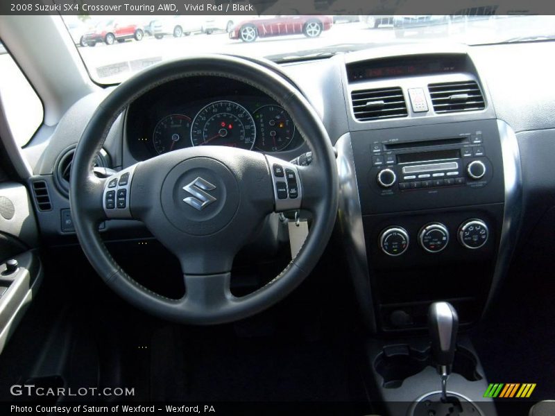 Vivid Red / Black 2008 Suzuki SX4 Crossover Touring AWD