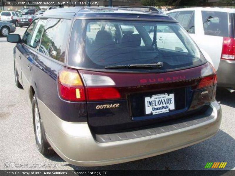 Mystic Blue Pearl / Gray 2003 Subaru Outback Wagon