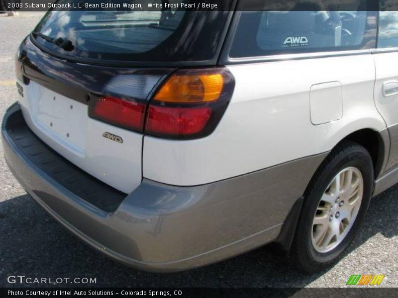 White Frost Pearl / Beige 2003 Subaru Outback L.L. Bean Edition Wagon