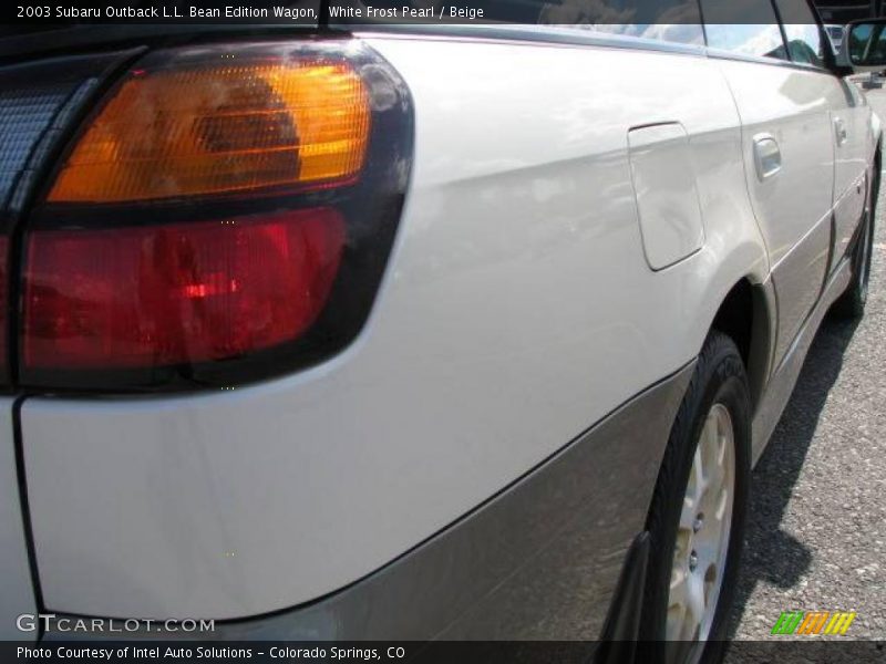White Frost Pearl / Beige 2003 Subaru Outback L.L. Bean Edition Wagon