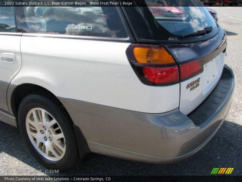 White Frost Pearl / Beige 2003 Subaru Outback L.L. Bean Edition Wagon