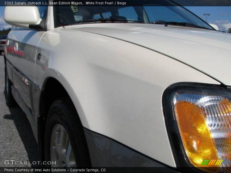 White Frost Pearl / Beige 2003 Subaru Outback L.L. Bean Edition Wagon