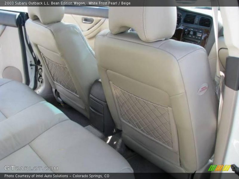 White Frost Pearl / Beige 2003 Subaru Outback L.L. Bean Edition Wagon