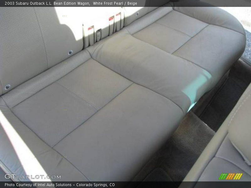 White Frost Pearl / Beige 2003 Subaru Outback L.L. Bean Edition Wagon