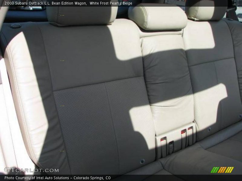 White Frost Pearl / Beige 2003 Subaru Outback L.L. Bean Edition Wagon