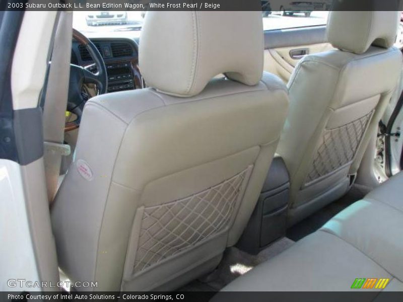 White Frost Pearl / Beige 2003 Subaru Outback L.L. Bean Edition Wagon
