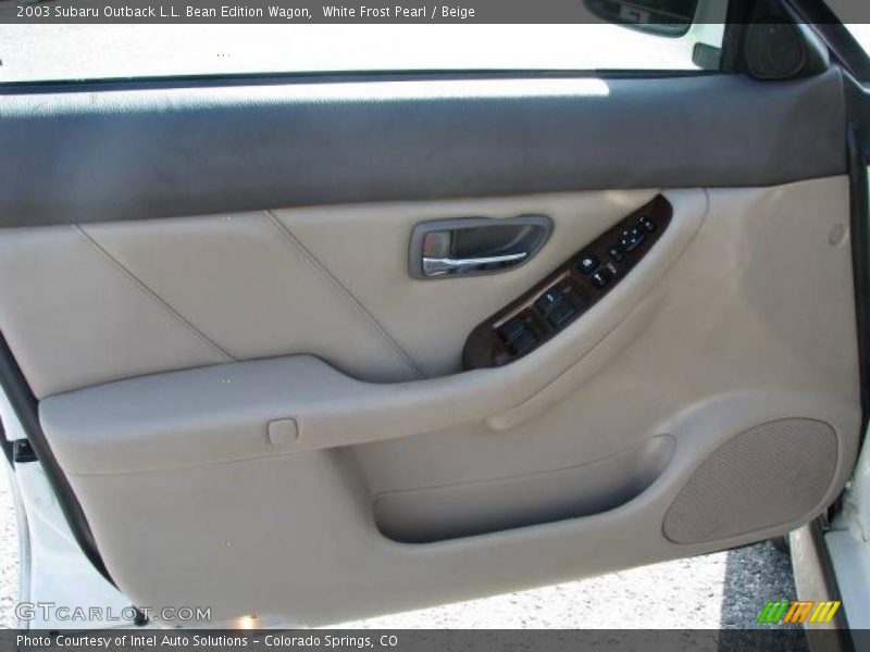 White Frost Pearl / Beige 2003 Subaru Outback L.L. Bean Edition Wagon
