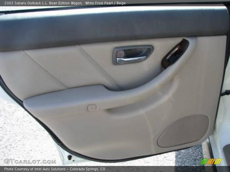 White Frost Pearl / Beige 2003 Subaru Outback L.L. Bean Edition Wagon