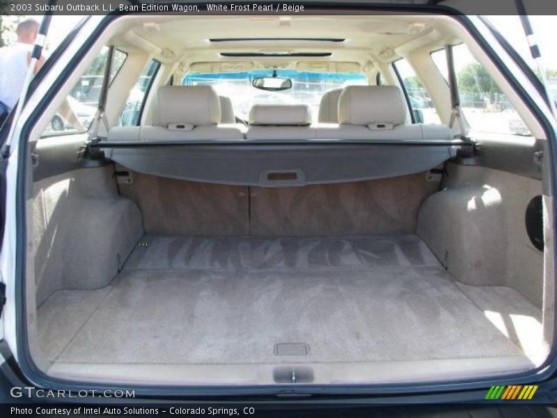 White Frost Pearl / Beige 2003 Subaru Outback L.L. Bean Edition Wagon