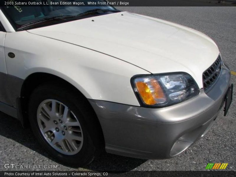 White Frost Pearl / Beige 2003 Subaru Outback L.L. Bean Edition Wagon
