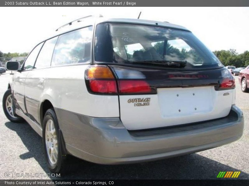 White Frost Pearl / Beige 2003 Subaru Outback L.L. Bean Edition Wagon