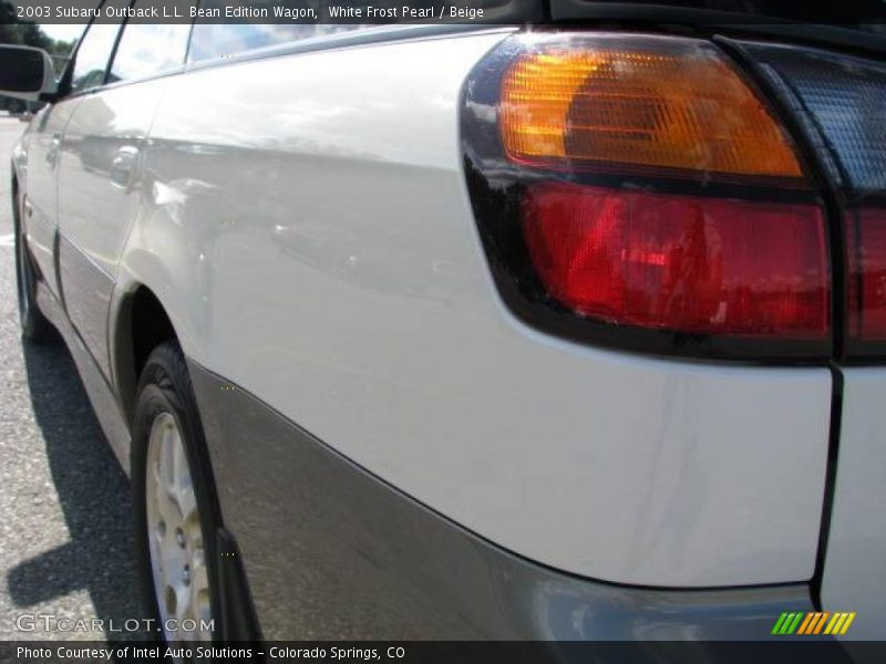 White Frost Pearl / Beige 2003 Subaru Outback L.L. Bean Edition Wagon