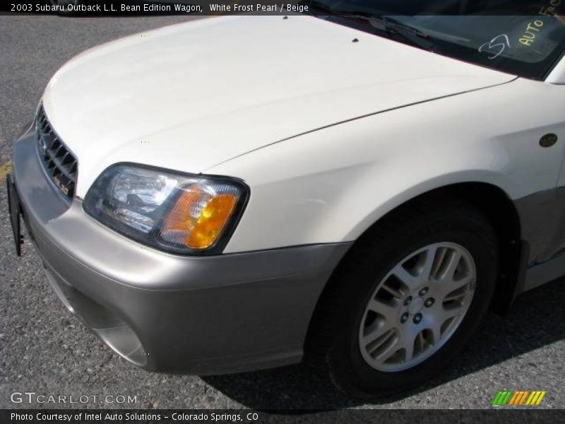 White Frost Pearl / Beige 2003 Subaru Outback L.L. Bean Edition Wagon