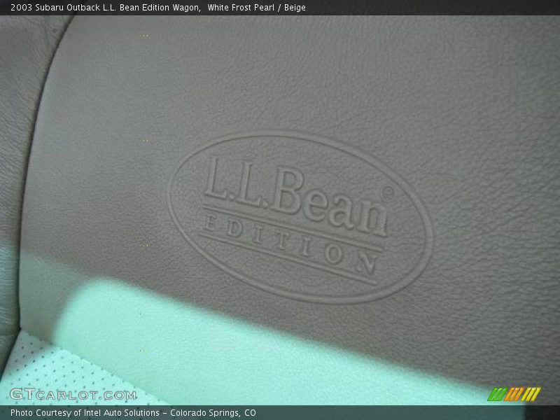 White Frost Pearl / Beige 2003 Subaru Outback L.L. Bean Edition Wagon