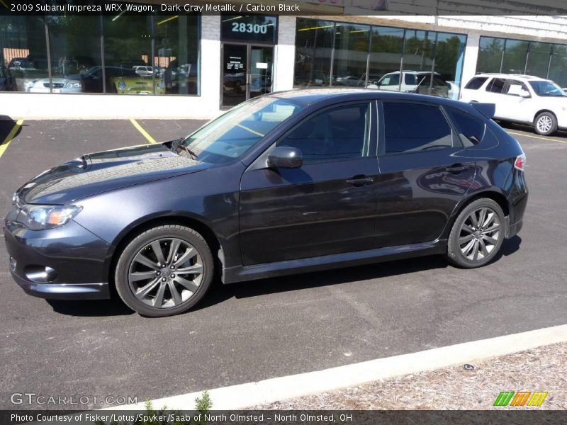 Dark Gray Metallic / Carbon Black 2009 Subaru Impreza WRX Wagon