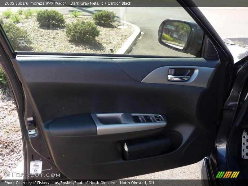 Dark Gray Metallic / Carbon Black 2009 Subaru Impreza WRX Wagon