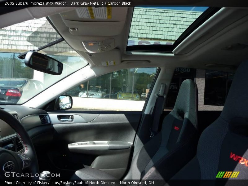 Dark Gray Metallic / Carbon Black 2009 Subaru Impreza WRX Wagon