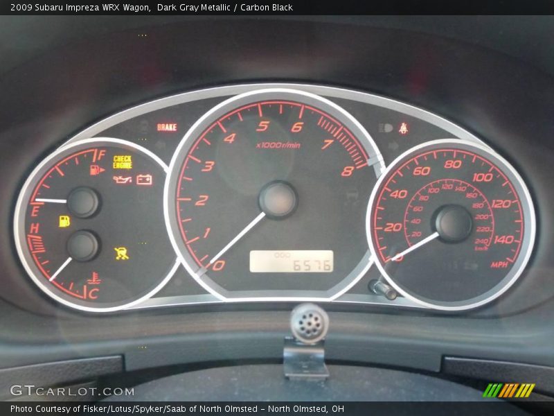 Dark Gray Metallic / Carbon Black 2009 Subaru Impreza WRX Wagon