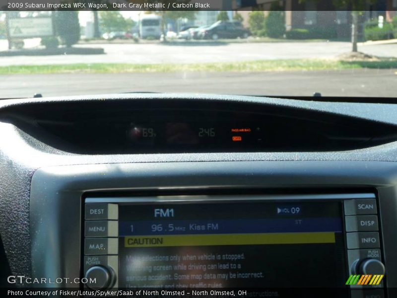 Dark Gray Metallic / Carbon Black 2009 Subaru Impreza WRX Wagon