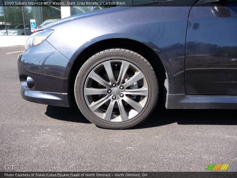 Dark Gray Metallic / Carbon Black 2009 Subaru Impreza WRX Wagon