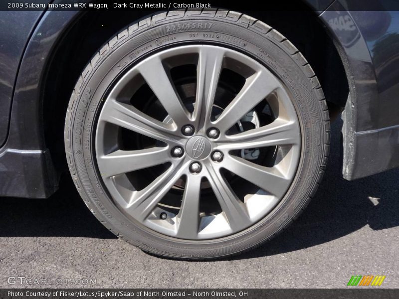 Dark Gray Metallic / Carbon Black 2009 Subaru Impreza WRX Wagon