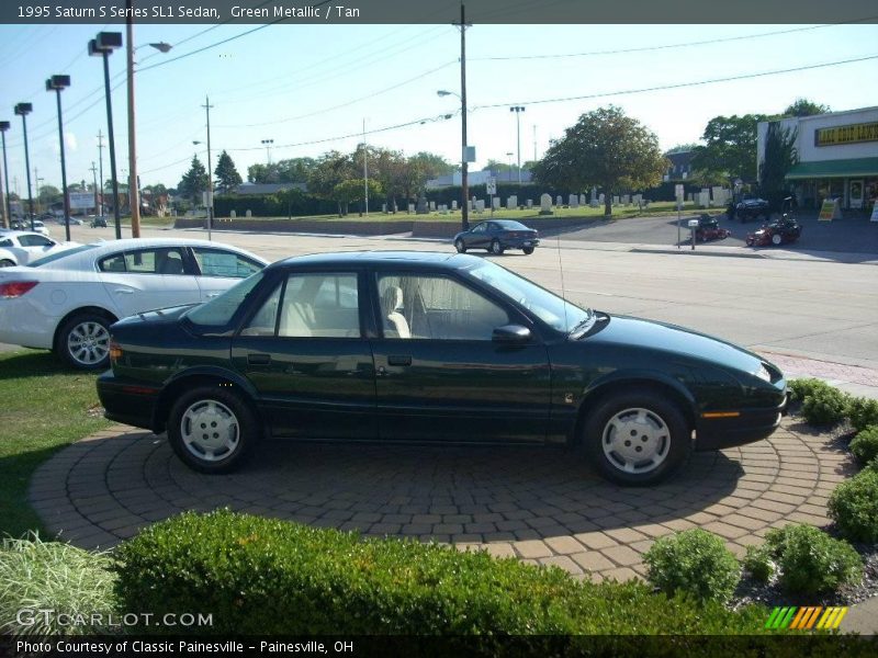 Green Metallic / Tan 1995 Saturn S Series SL1 Sedan